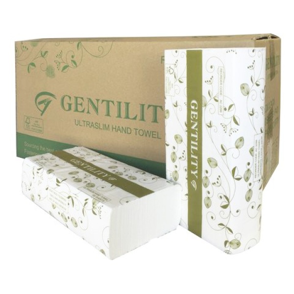 A&C ULTRASLIM HAND TOWEL GENTILITY (AC-2299) 150SX16/CTN