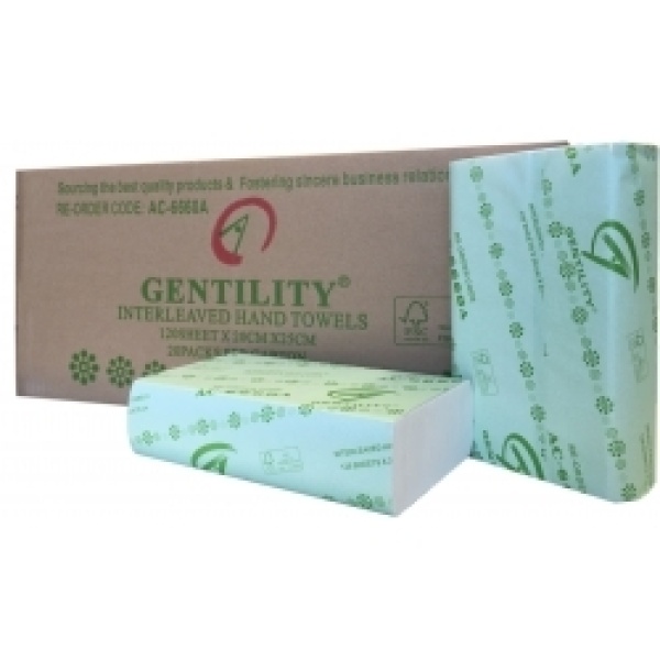 A&C COMPACT HAND TOWEL GENTILITY (AC-6660A) 120SX20/CTN