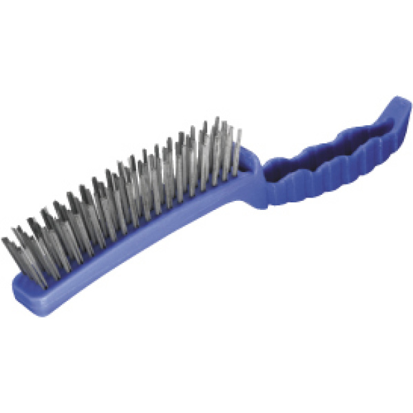 OATES 4 ROW METAL BRUSH BLUE PLASTIC HANDLE