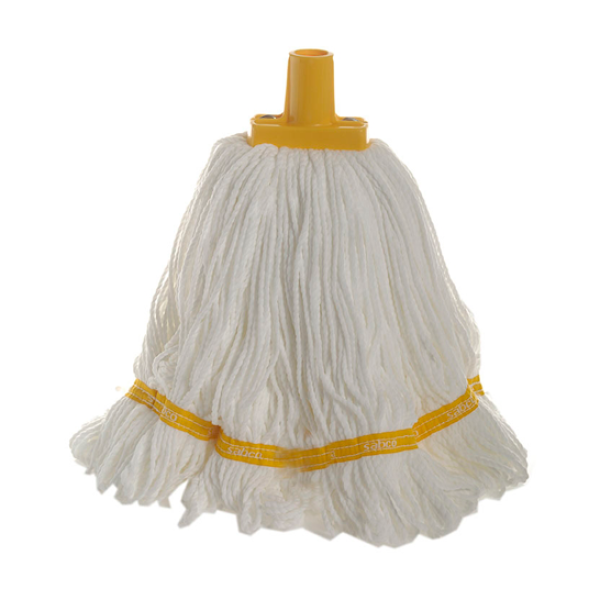 SABCO MICRO FIBRE MOP HEAD ROUND YELLOW
