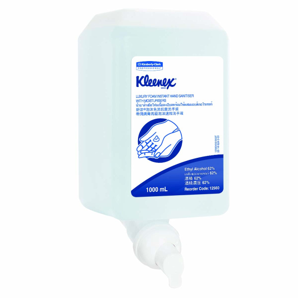 KC 12560 HAND FOAM MOISTURISING SKIN SANITISER LUXURY 1LX 6/CTN