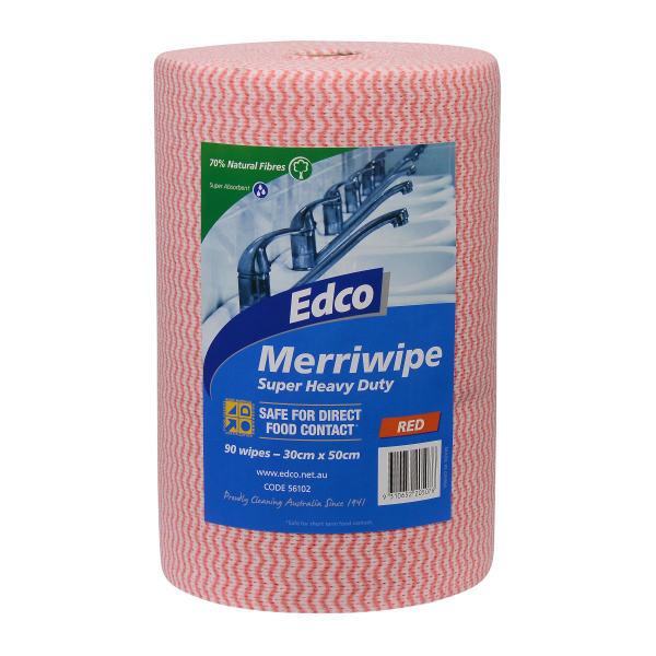 MERRIWIPE ROLL S HEAVY RED