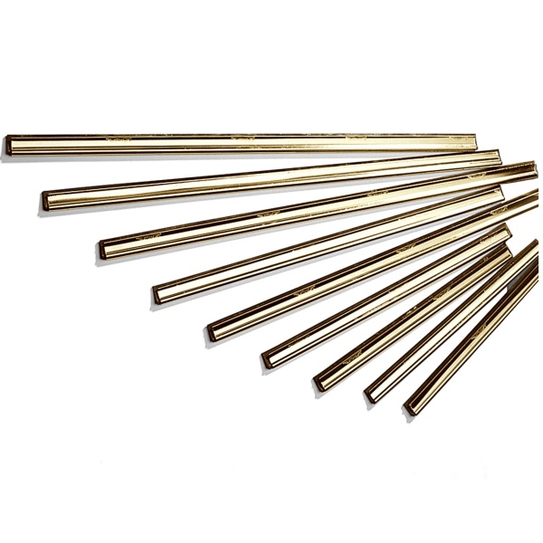 ETTORE BRASS CHANNEL N RUBBER 10" 25CM