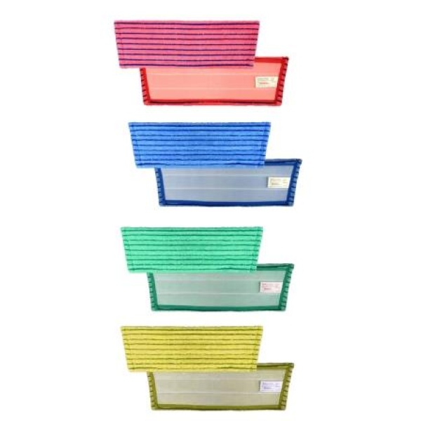 FLAT MOP SCRUB N DRY VELCRO BLUE 40CM