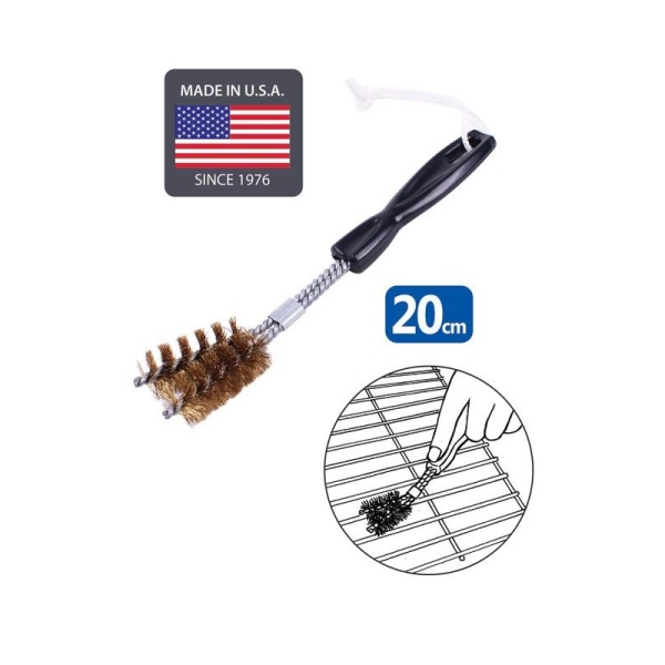 BBQ BRUSH BRASS SPIRAL SHORT V SHAPED