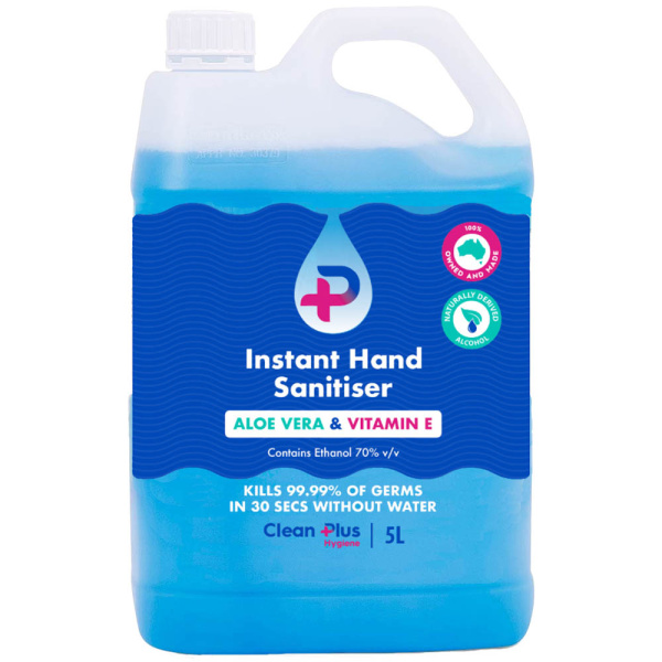 HAND SANITISER GEL 5L CLEAN PLUS