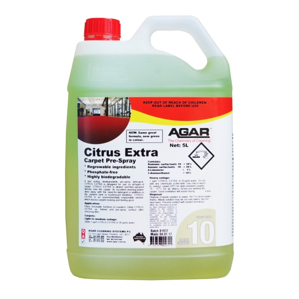 CITRUS EXTRA 5L CARPET PRESPRAY